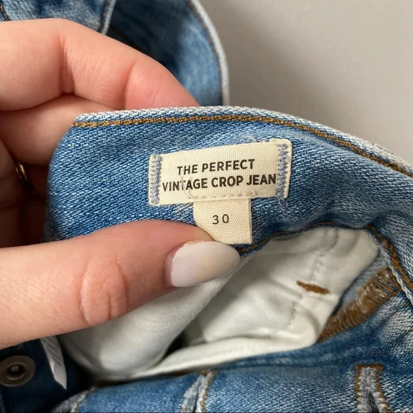 MADEWELL THE PERFECT VINTAGE CROP JEAN - Picture 5 of 6